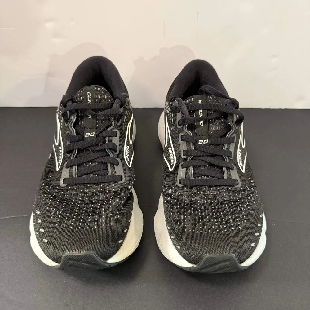 Brooks Glycerin 20 Womens Running Shoes Black White 1203691B059 Size 8.5 B
